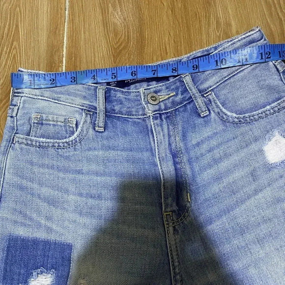 Hollister Women’s Jeans Size 00R W23 L24 Light High Rise Culotte Wide Leg Pocket - Picture 2 of 11